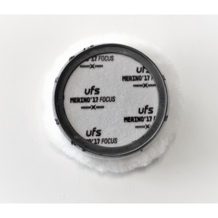 Ufs 160 mm Premium Focus Tabanlı Beyaz Merino Pasta Keçesi ( Tüy Boyu 25 mm ) *