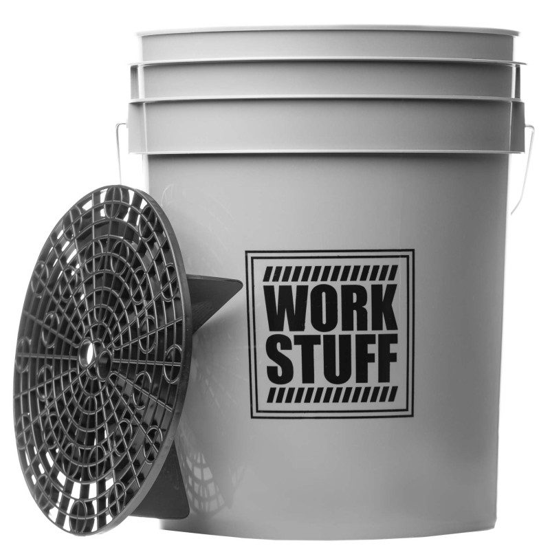             Work Stuff Gri Detaylandırma Kovası WHEELS ( Jant ) - 20 Litre + Grit Guard (Süzgeç)  2'liSet 