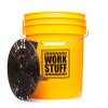 Work Stuff Sarı Detaylandırma Kovası WASH ( Yıkama ) - 20 Litre + Grit Guard (Süzgeç)  2'liSet. -  ( Yeni Dizayn )
