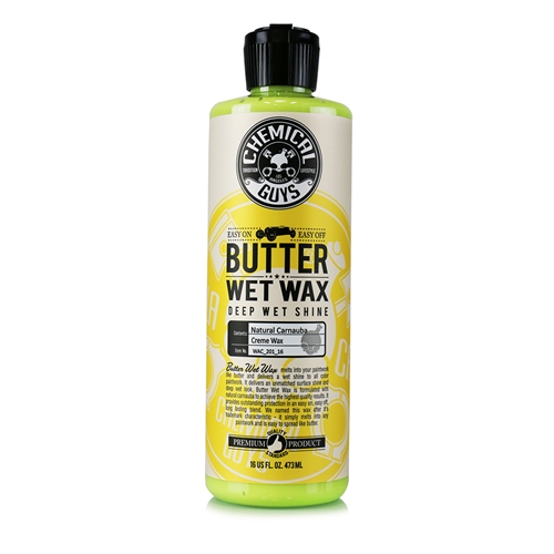   Chemical Guys Butter Wet Wax - %100 Carnauba içerikli derin ve ıslak görünümün veren wax - 473 ml