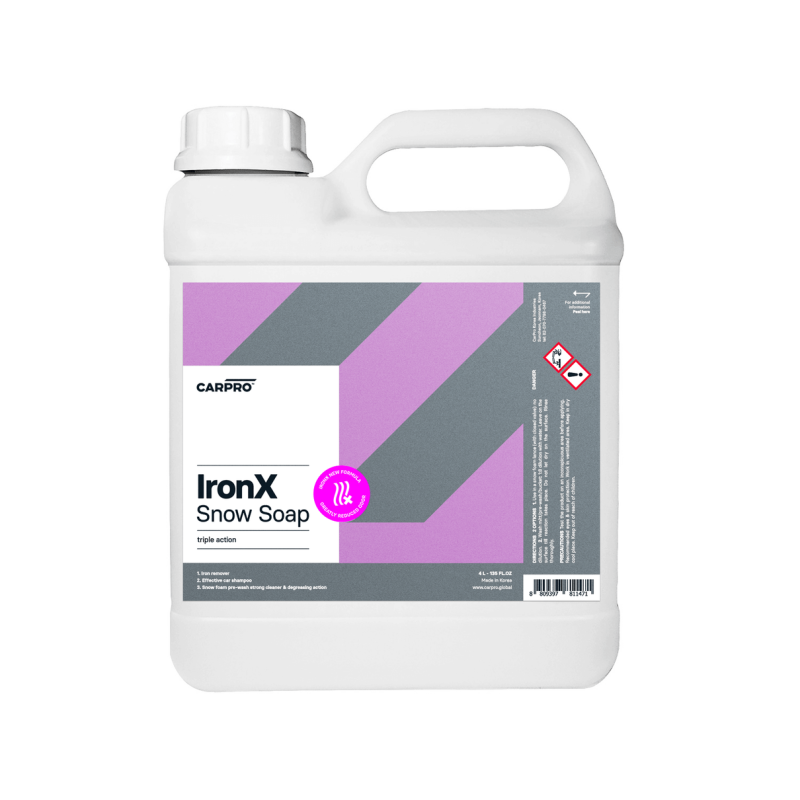                                                                                                                                         CarPro IronX Snow Foam – Demir Tozu Söken Ph Nötr Araç Şampuanı – 4 Litre