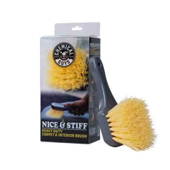     Chemical Guys Brush - Sarı Ağır Hizmet , Halı ve İç Temizlik Fırçası