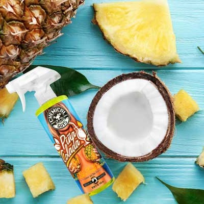                                                                                                    Chemical Guys Piña Colada Air Freshener & Odor Eliminator – Ananas & Hindistan Cevizli Kokteyl Kokusu 120ml 