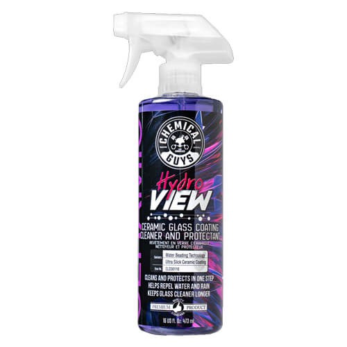    Chemical Guys HydroView - Camlar için Seramik Kaplama  ( Yamur Suyu Kaydırıcı , Cam Su İtici ,Koruyucu ve Cam Temizleyici ) - 473ml