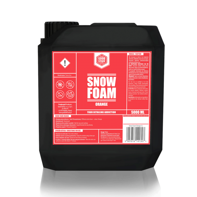    Good Stuff Turuncu Snow Foam Ph Nötr Bol Köpüklü Araç Şampuanı – 5Litre
