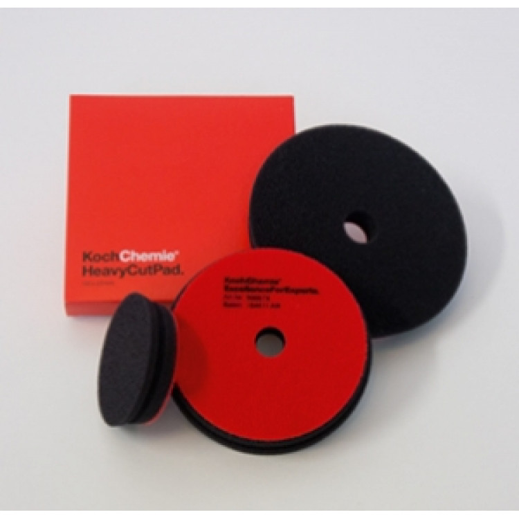 Koch Chemie HCP 126mm Heavy Cut Pad - Kırmızı Ağır Çizik Alıcı Sünger Pad  