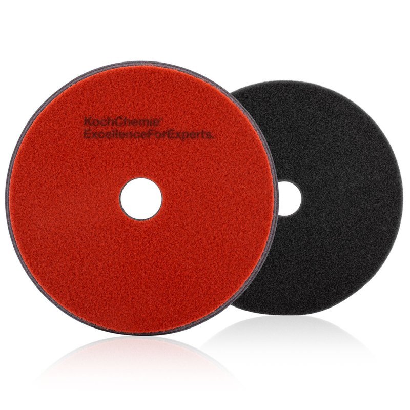 Koch Chemie HCP 126mm Heavy Cut Pad - Kırmızı Ağır Çizik Alıcı Sünger Pad  