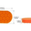             ParlatanAdamlar Hex Logic Pasta için Sert El Aplikatör Pedi ( 15cm*9cm*3cm)