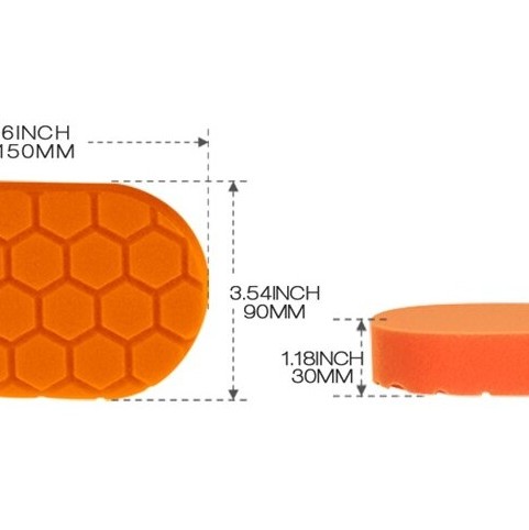             ParlatanAdamlar Hex Logic Pasta için Sert El Aplikatör Pedi ( 15cm*9cm*3cm)