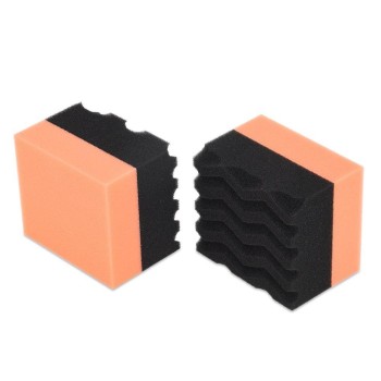               ParlatanAdamlar Dalgalı X Chevron Desenli Büyük Lastik Parlatma Süngeri (8.3X9.5X(2.5+3.5)cm)