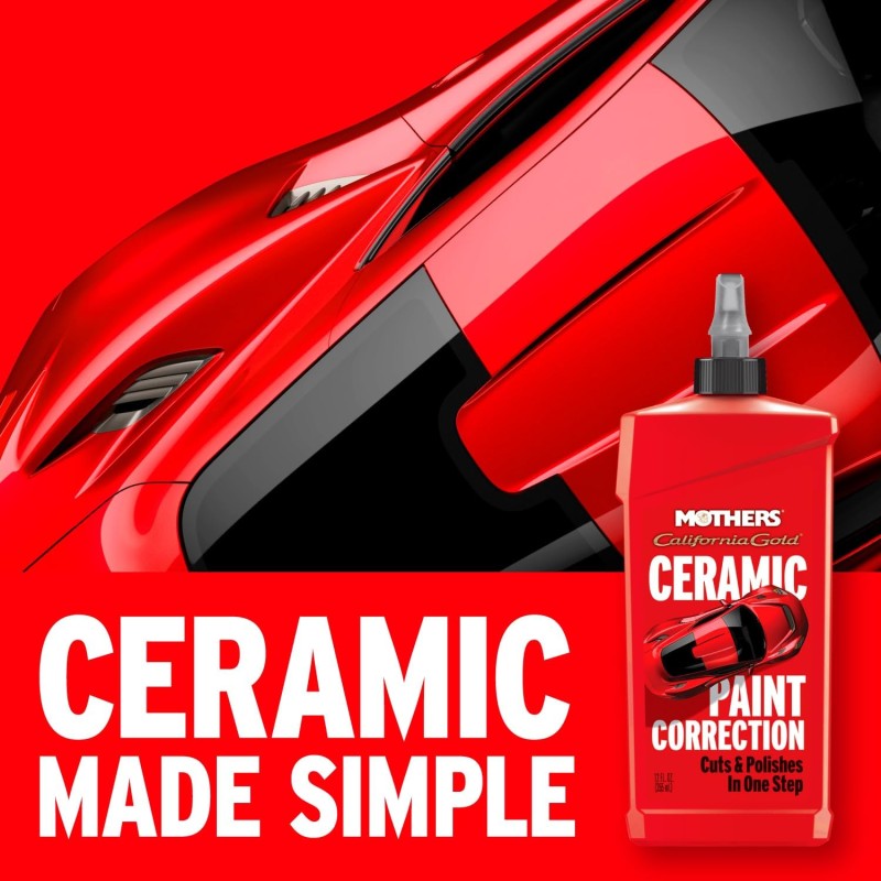 Mothers® California Gold® Ceramic Paint Correction – Tek Adıma Boya Düzeltme, Parlatma ve Seramikli Koruma / 355ml