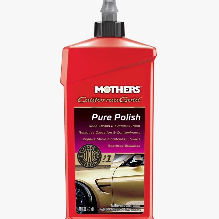 Mothers® California Gold® Pure Polish, Haregiderici - Temizleyici ince Pasta  / 473ml