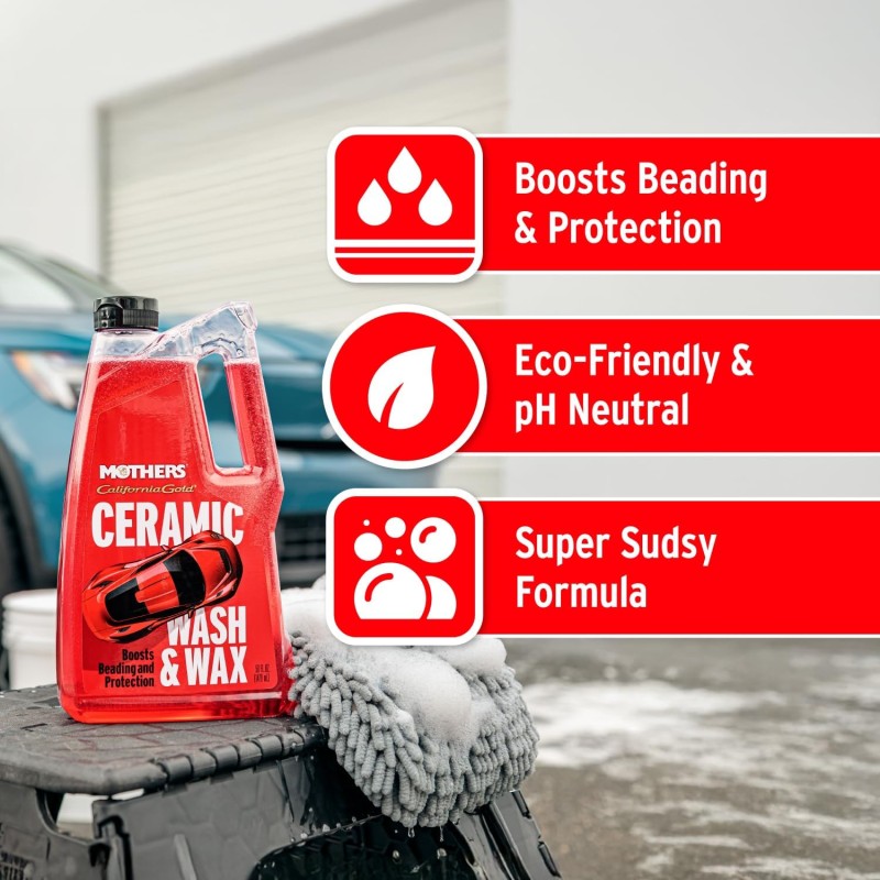                                                                                                                                                 Mothers® California Gold® Ceramic Wash & Wax – Seramikli Ph Nötr Şampuan / 1.478 Litre