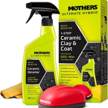 Mothers® Ultimate Hybrid™ 1-Step Ceramic Clay & Coat – Tek Adımda Kil ve Seramikli Hızlı Cila Uygulama Seti.