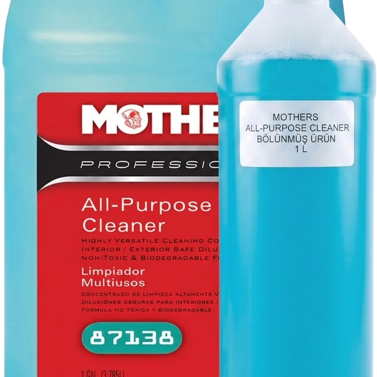 Mothers® Professional All-Purpose Cleaner Concentrate -(Bölünmüş Ürün) Konsantre Profesyonel Çok Amaçlı Temizleyici - 1 Litre