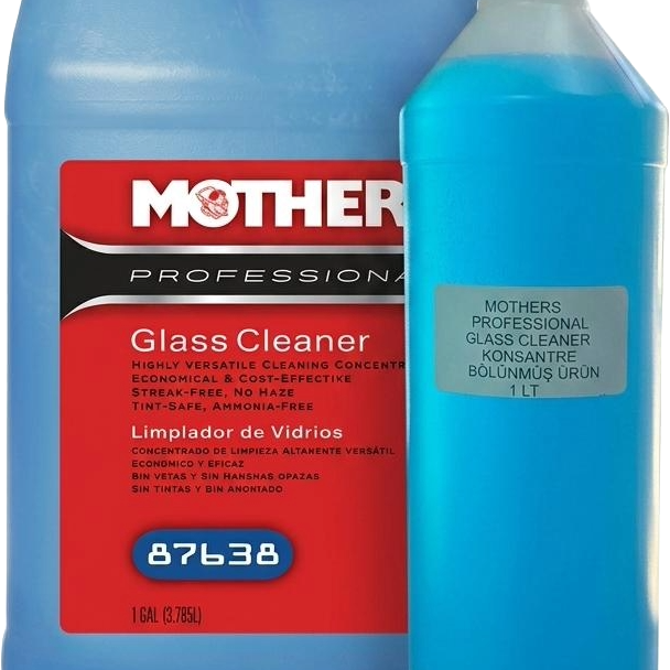 Mothers® Professional Glass Cleaner Concentrate -( BÖLÜNMÜŞ ÜRÜN ) Konsantresi Profesyonel Cam Temizleyici   / 1 Litre