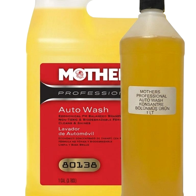 Mothers® Professional Auto Wash (Concentrate) –( BÖLÜNMÜŞ ÜRÜN ) Konsantre Ph Nötr Araç Yıkama Şampuanı / 1 Litre