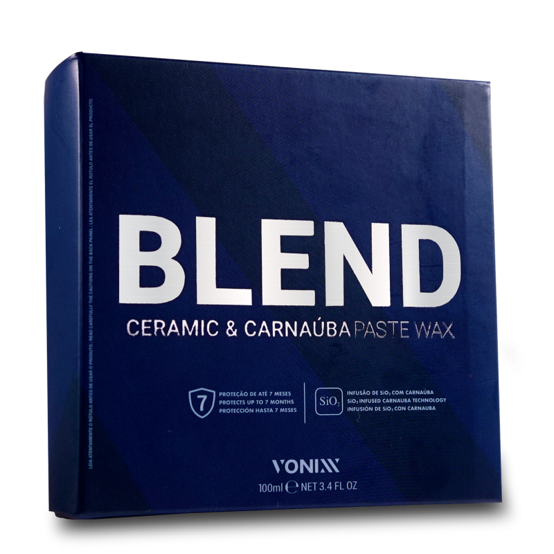   Vonixx Blend Black Edition Ceramic & Carnauba Wax – Siyah ve Koyu Renkli Araçlar için Seramikli Carnauba Wax - 100 ml + Uygulama Aplikatörü